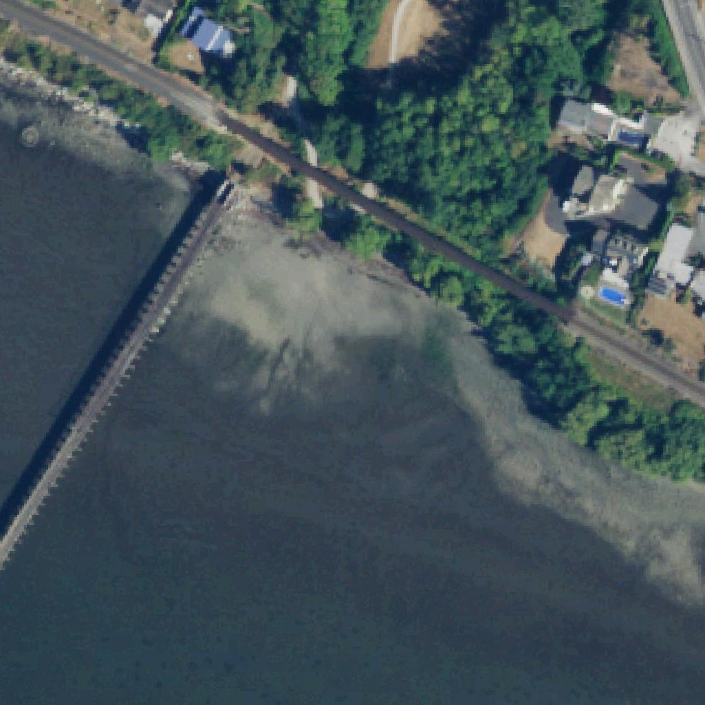 Aerial map of Little Squalicum Beach