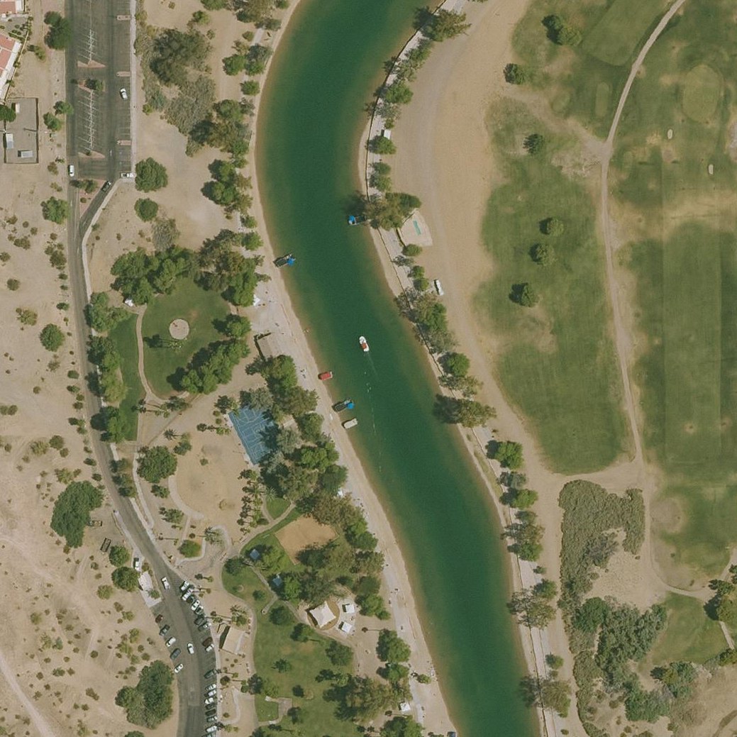 Aerial map of London Bridge Beach