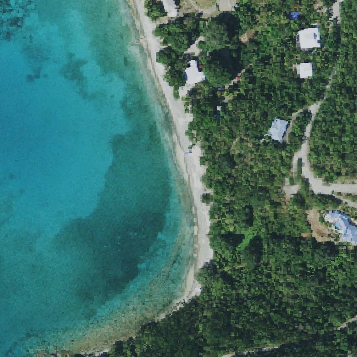 Aerial map of Long Bay Beach