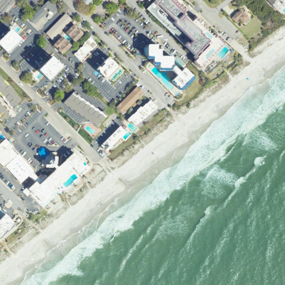 Aerial map of Long Bay Dunes