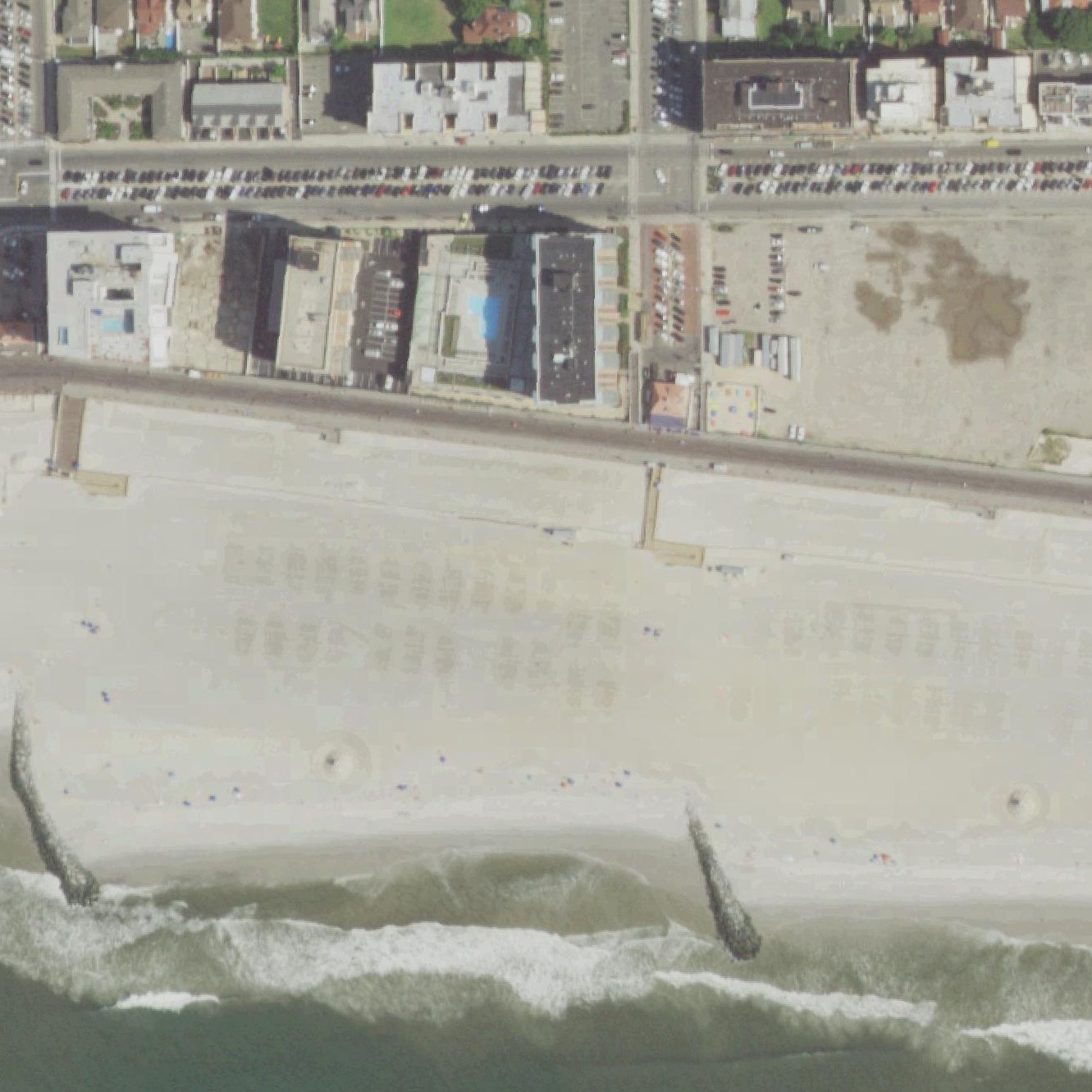 Aerial map of Long Beach
