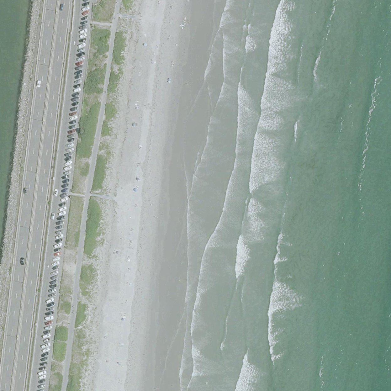 Aerial map of Long Beach