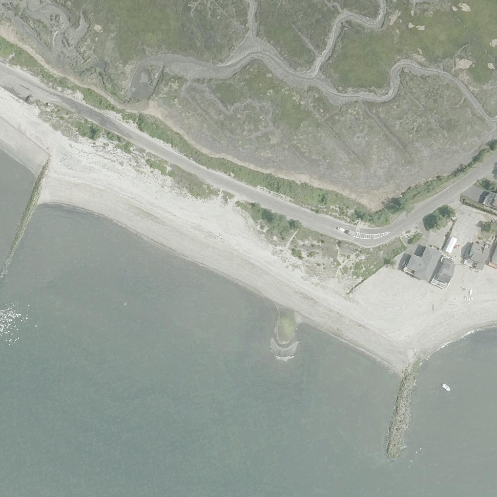 Aerial map of Long Beach Stratford Connecticut