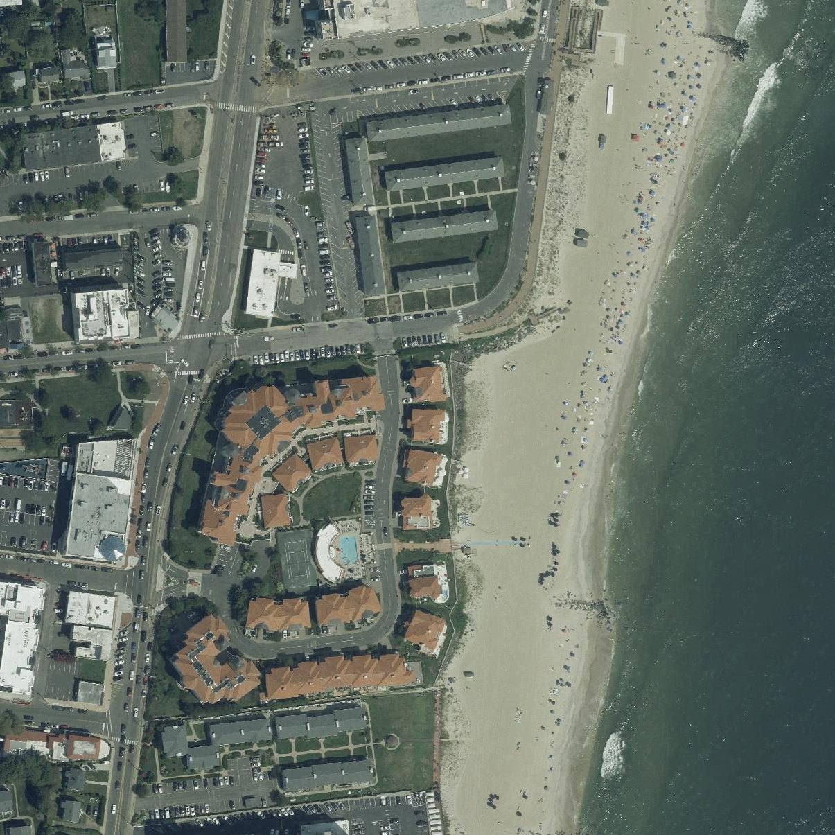 Aerial map of Long Branch Beach