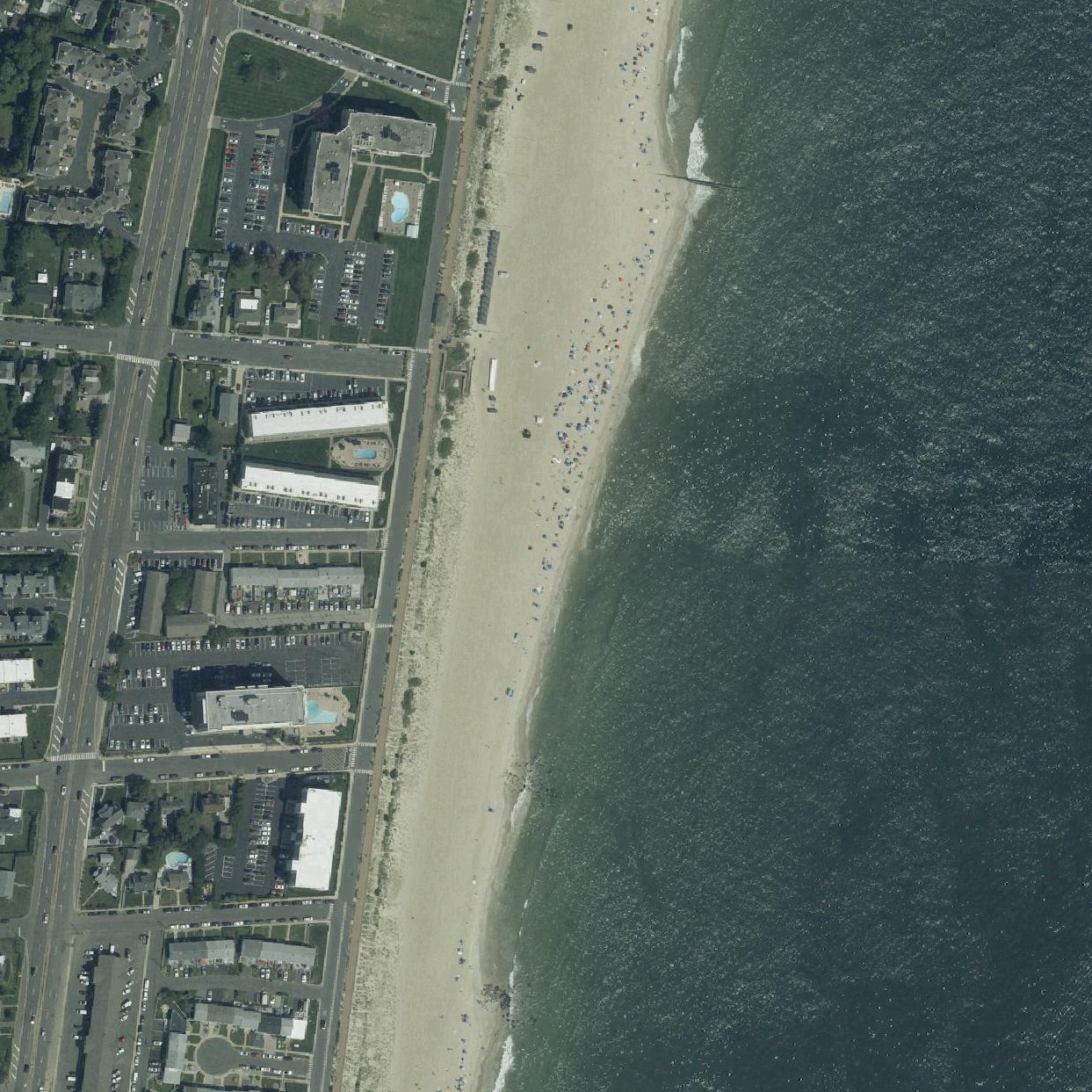 Aerial map of Long Branch Beach Volleyball