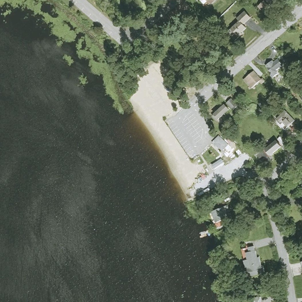 Aerial map of Long Lake Beach