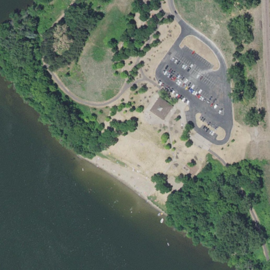 Aerial map of Long Lake Public Beach