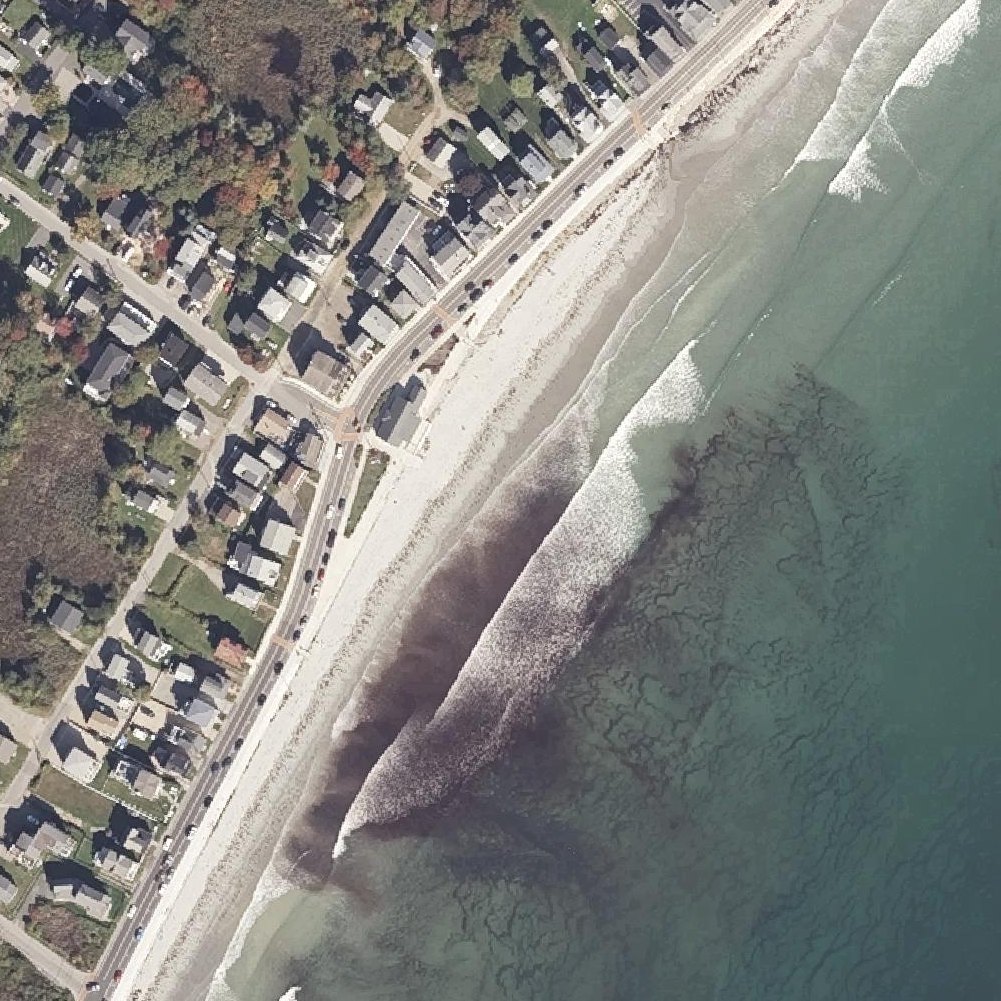 Aerial map of Long Sands Beach
