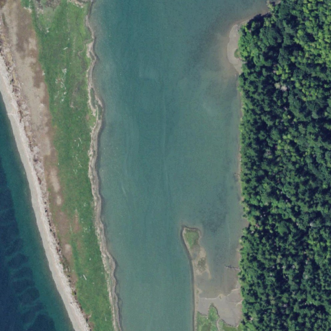 Aerial map of Long Spit