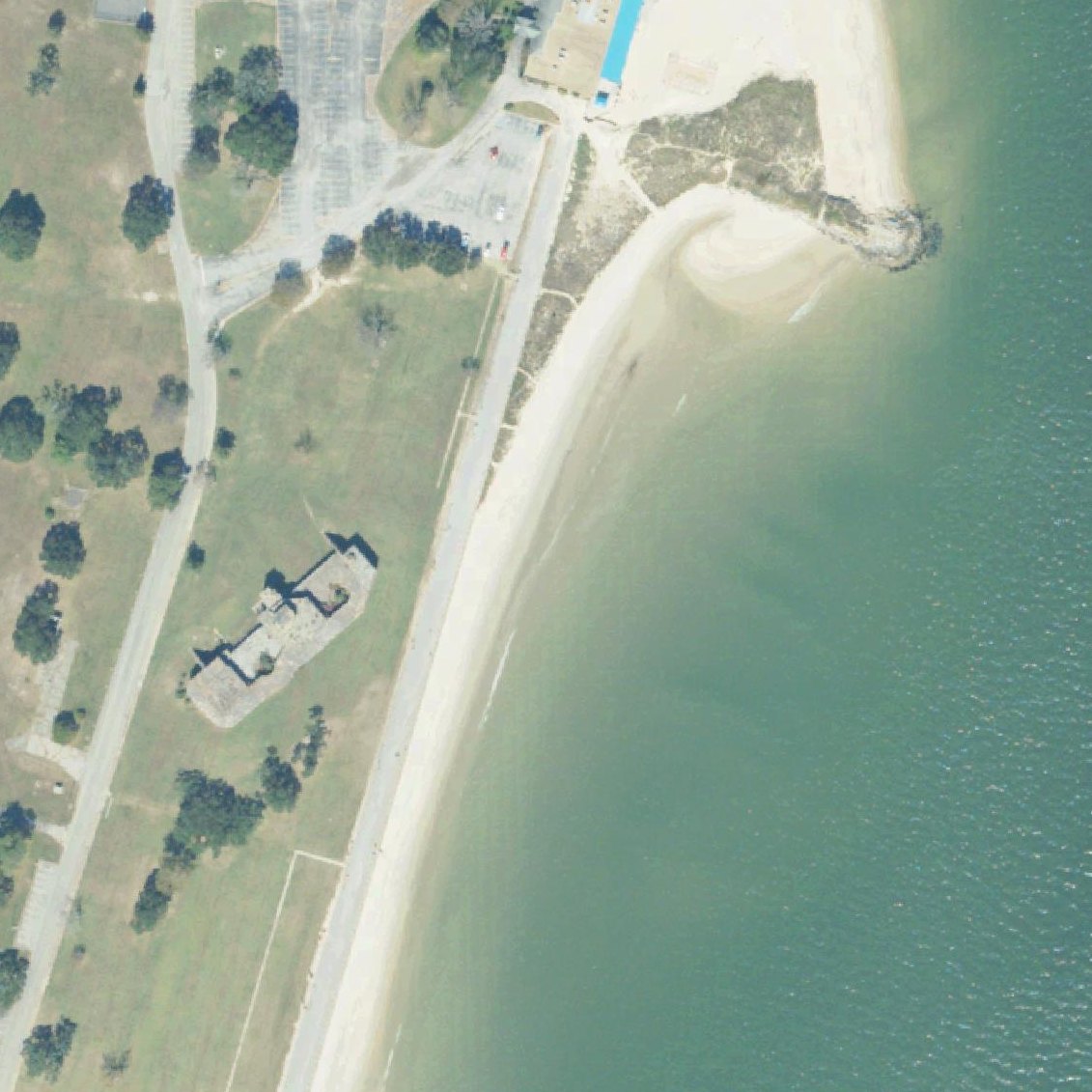 Aerial map of Lookout Beach