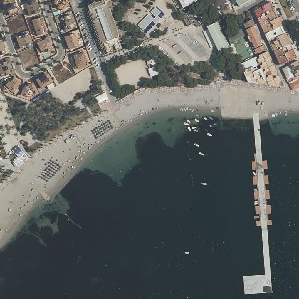 Aerial map of Los Alcázares Playa