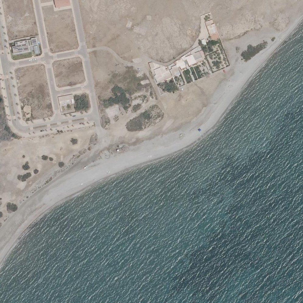 Aerial map of Los Baños