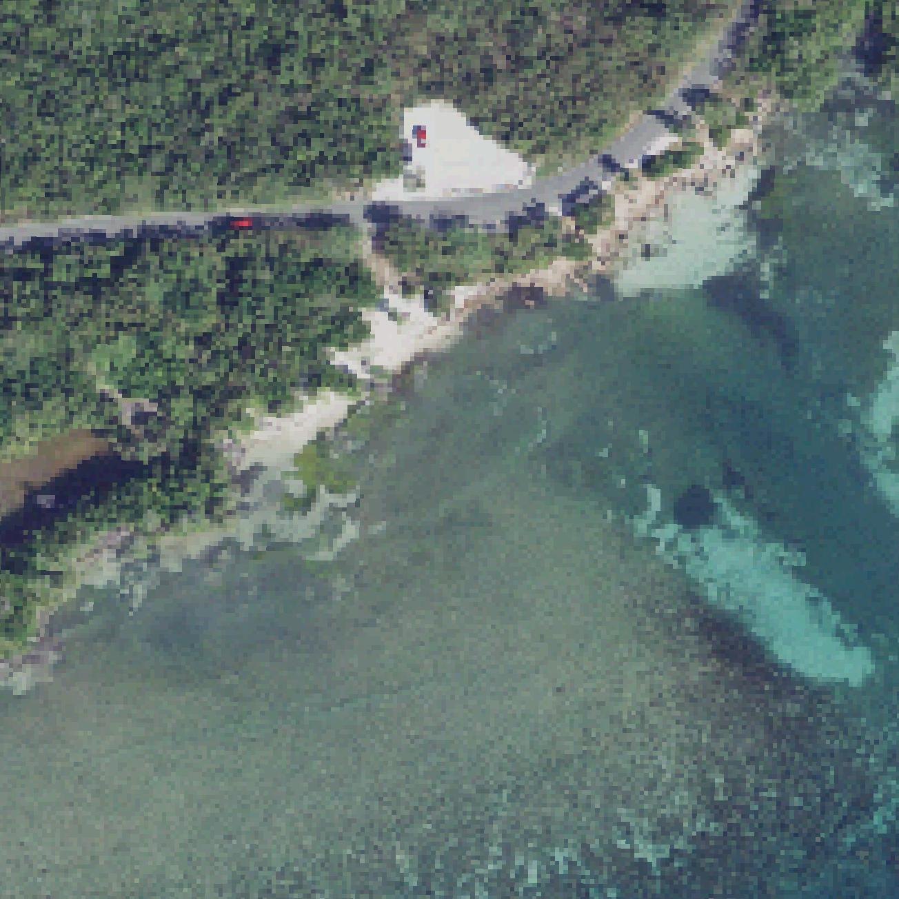 Aerial map of Los Congres Beach