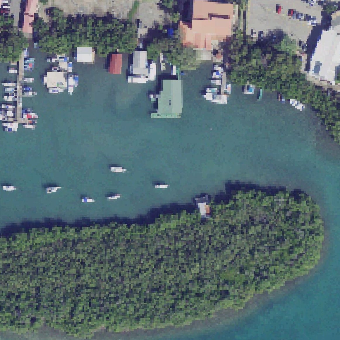 Aerial map of Los Pescadores
