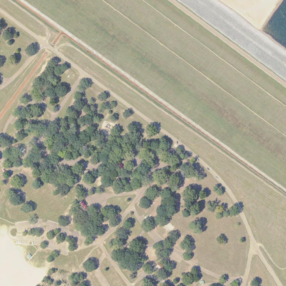 Aerial map of Lower Lake Beach