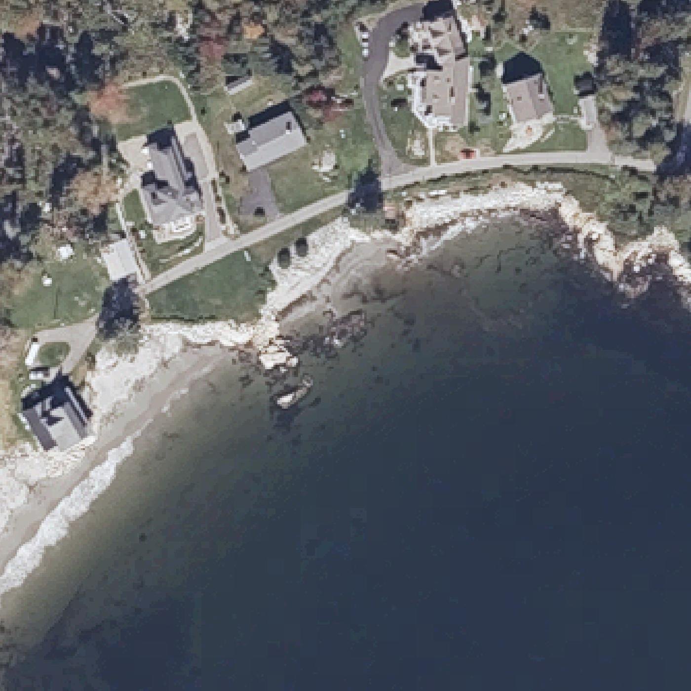 Aerial map of Lucia Beach