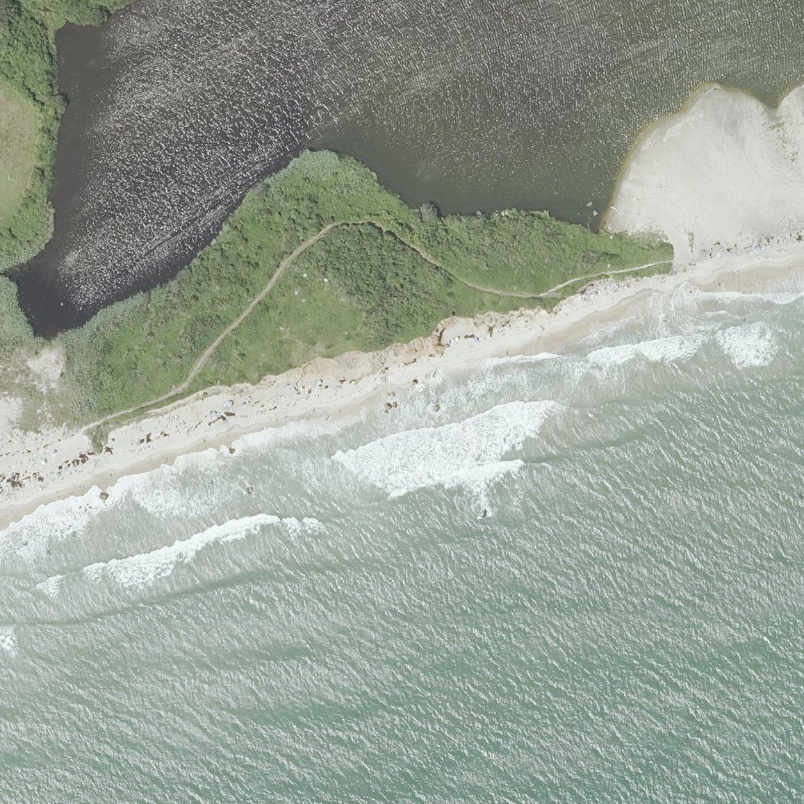 Aerial map of Lucy Vincent Beach