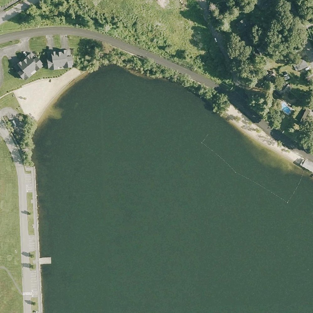 Aerial map of Lunenburg Town Beach