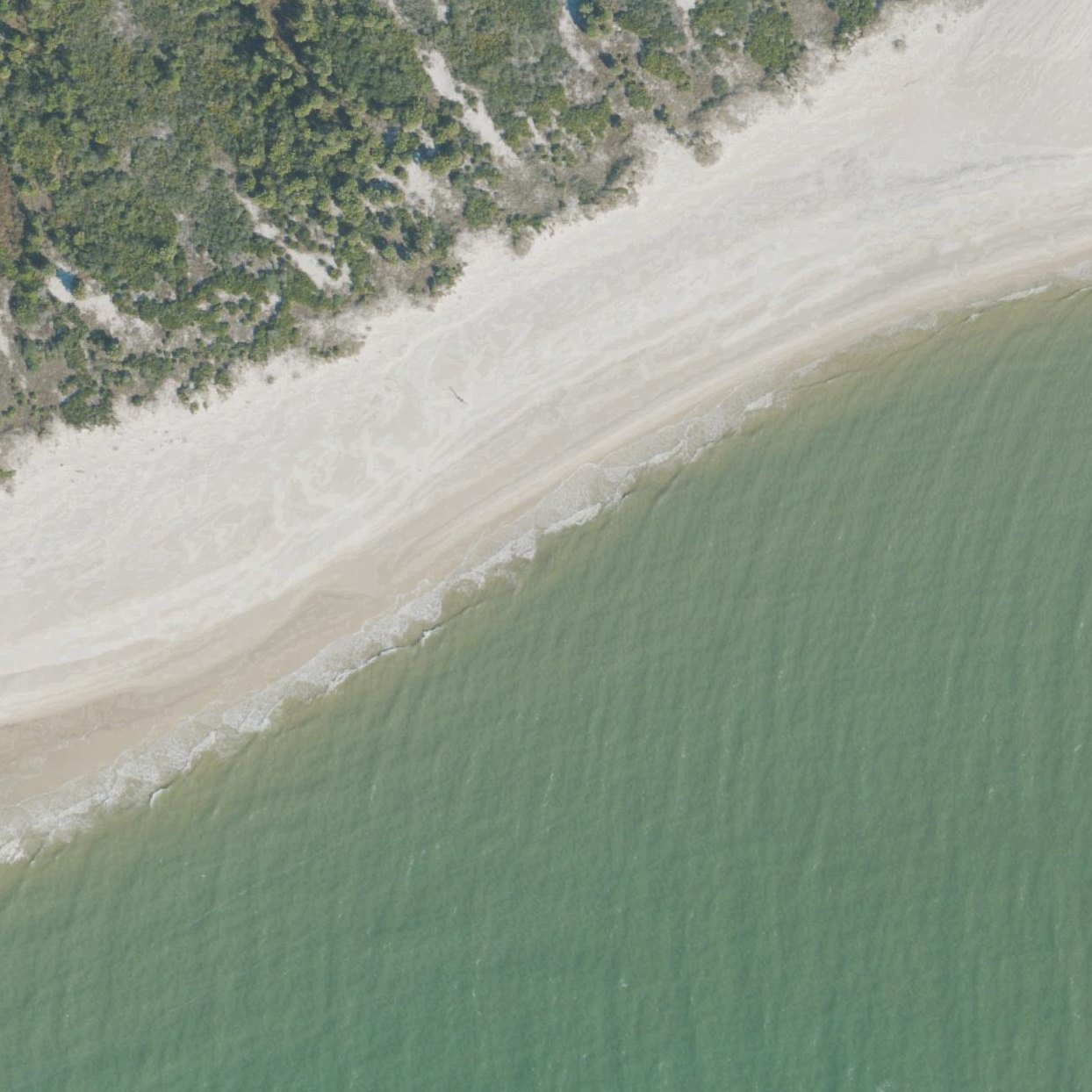 Aerial map of Lutz Beach