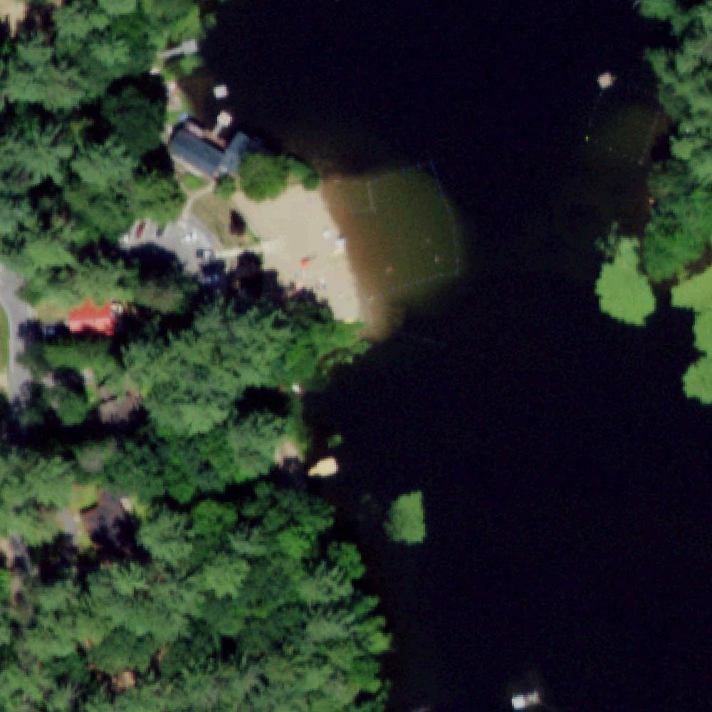 Aerial map of Luzerne Beach