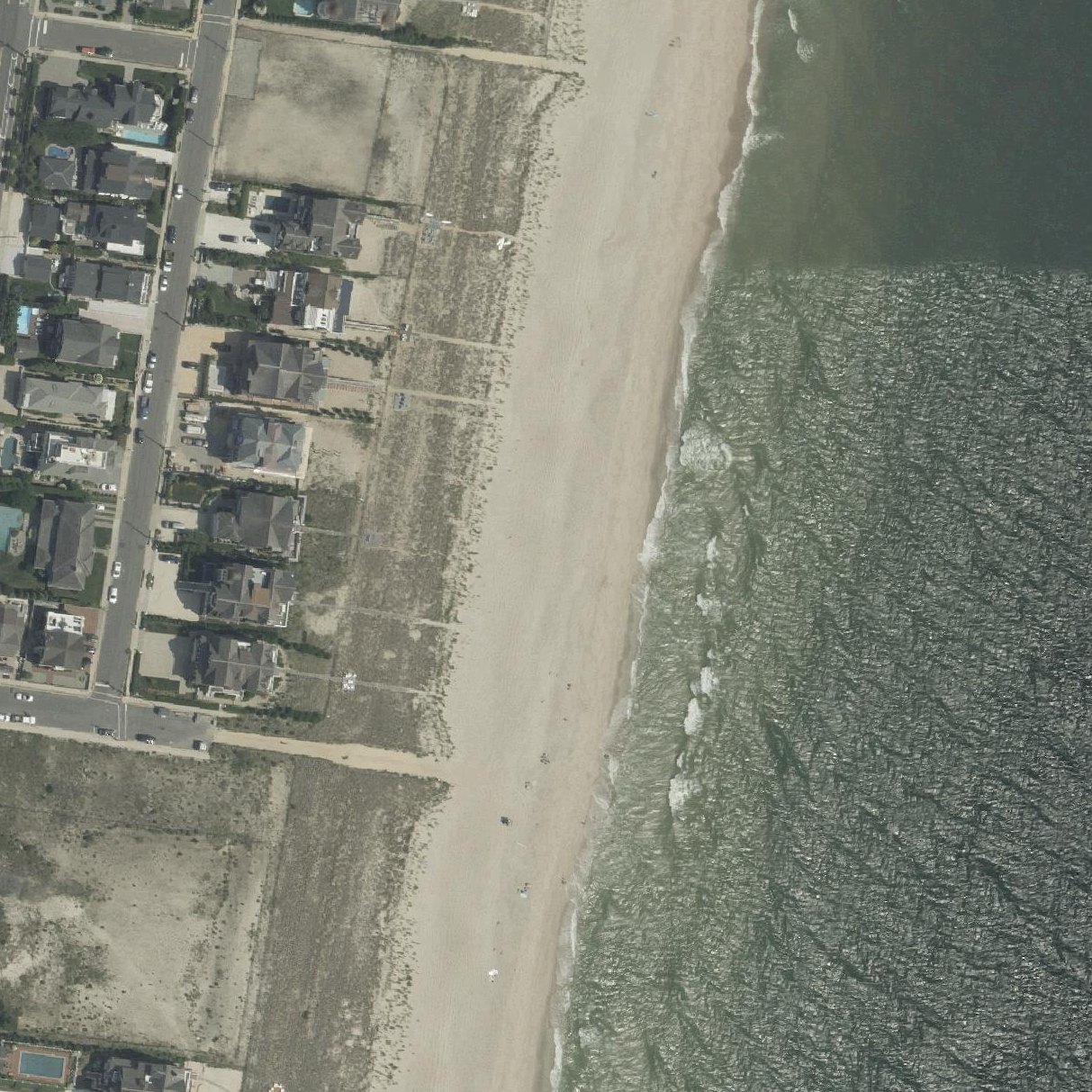 Aerial map of Lyman Street Public Beach Access