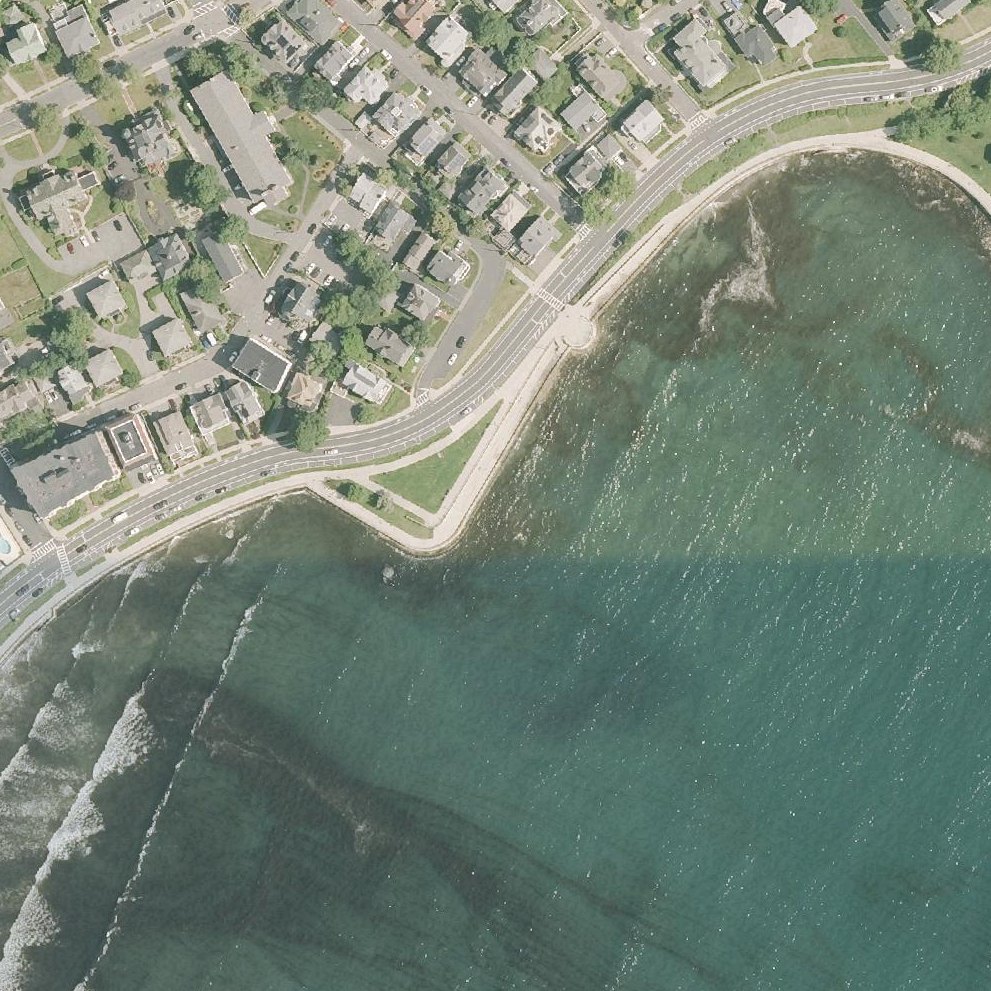Aerial map of Lynn Shore Reservation