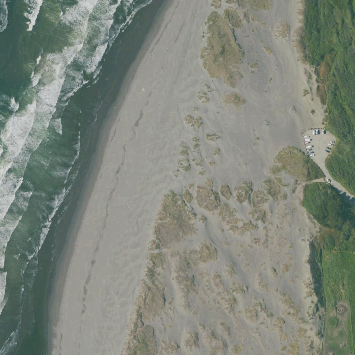 Aerial map of Mad River Beach