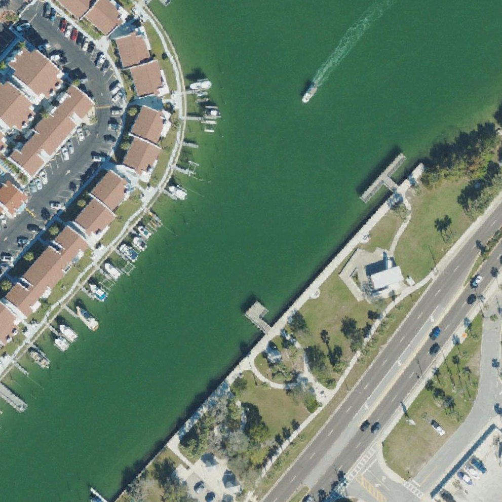 Aerial map of Madeira Beach Patriot Park