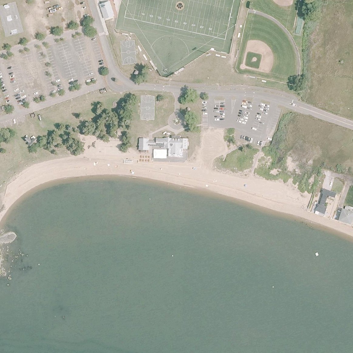 Aerial map of Madison Beach and Recreation Department