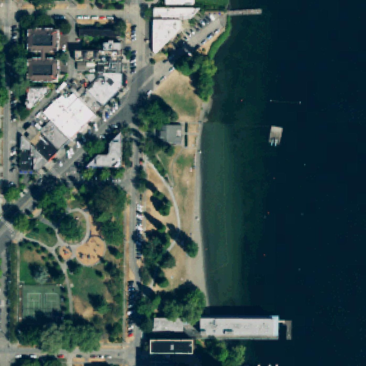 Aerial map of Madison Park Beach