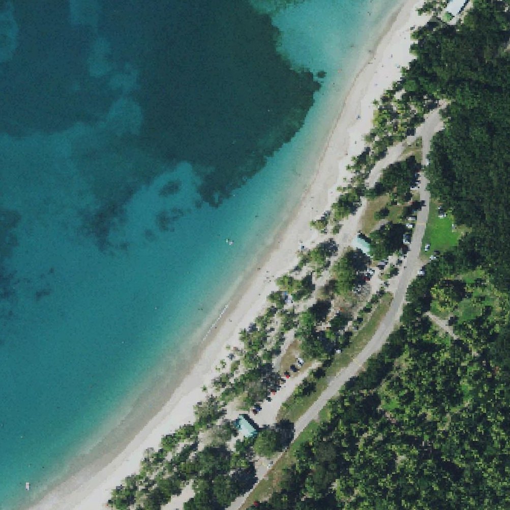 Aerial map of Magens Bay Beach