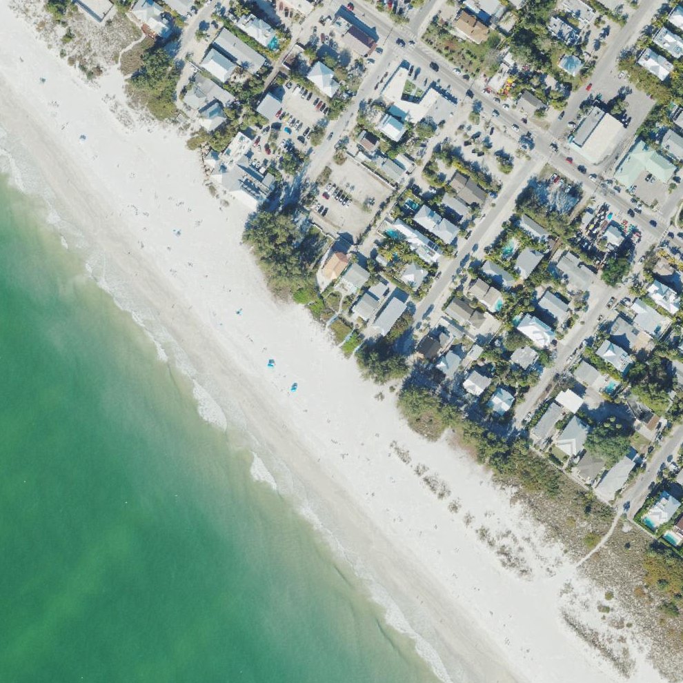 Aerial map of Magnolia Ave Beach Access