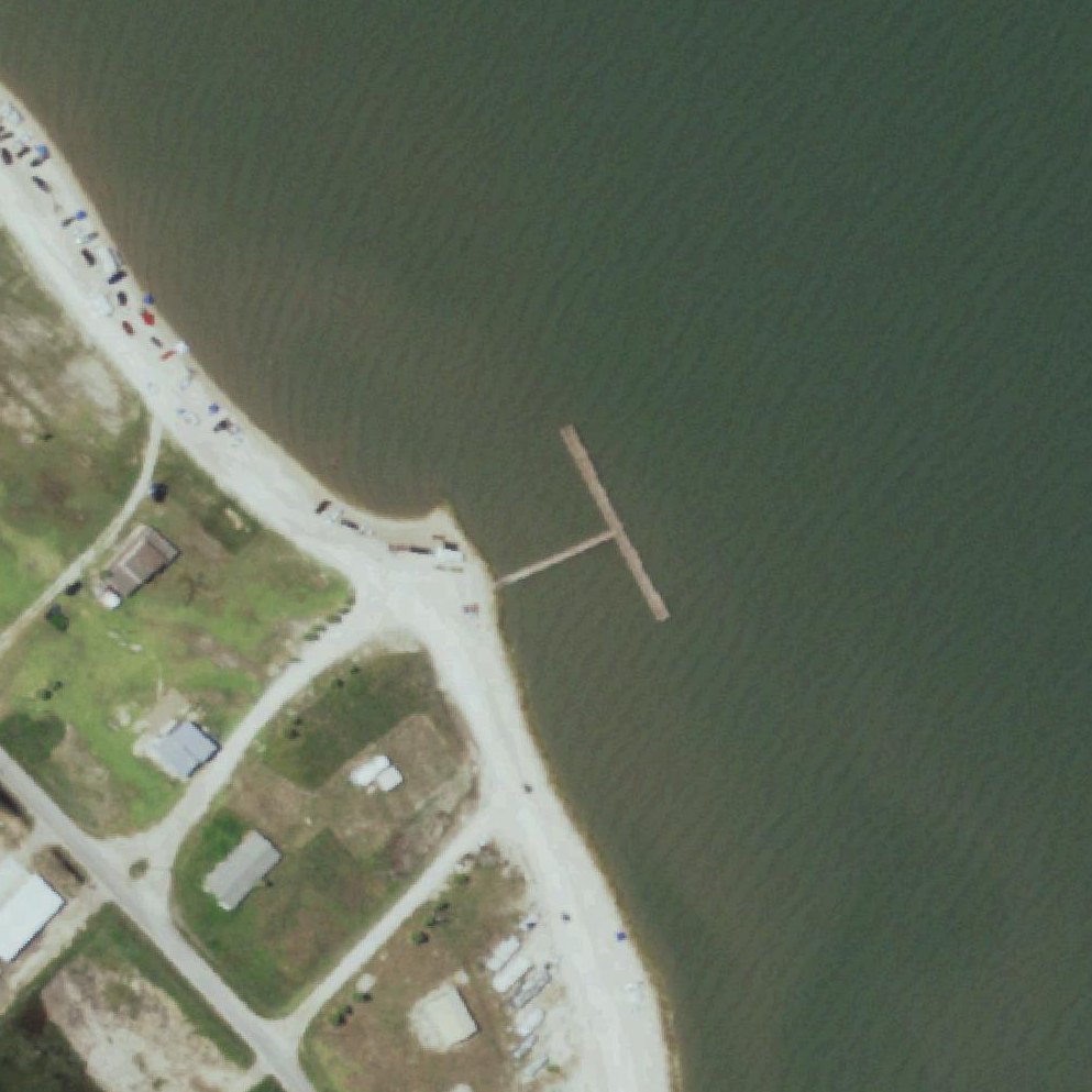 Aerial map of Magnolia Beach Park