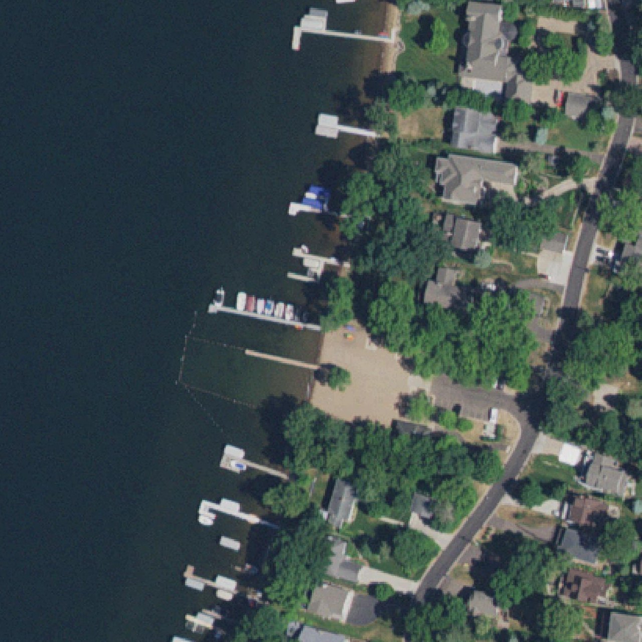 Aerial map of Mahtomedi Beach