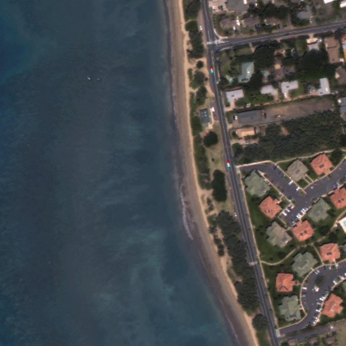 Aerial map of Mai Poina Beach Park