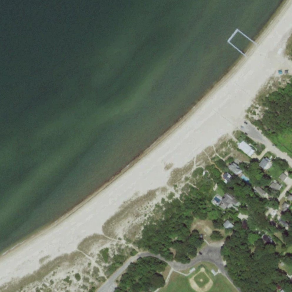 Aerial map of Maidstone Park Beach