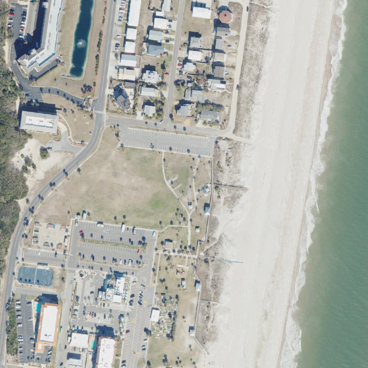 Aerial map of Main Beach Park