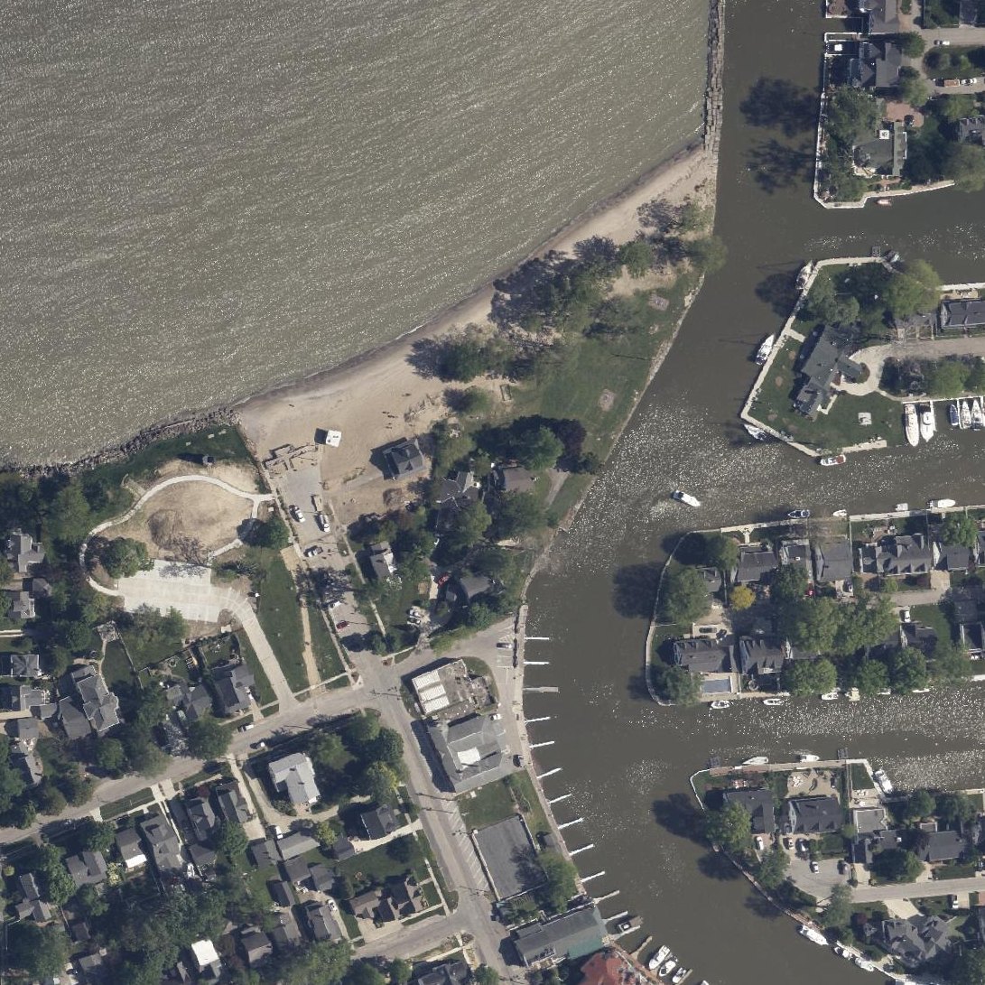 Aerial map of Main Street Beach