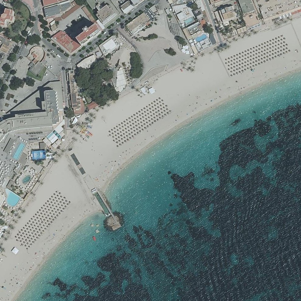 Aerial map of Majorca Beach Rugby