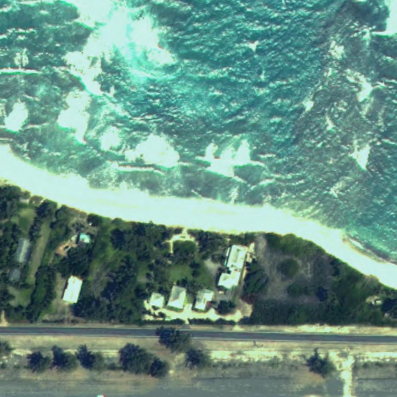 Aerial map of Makaleha Bay Public Access Path