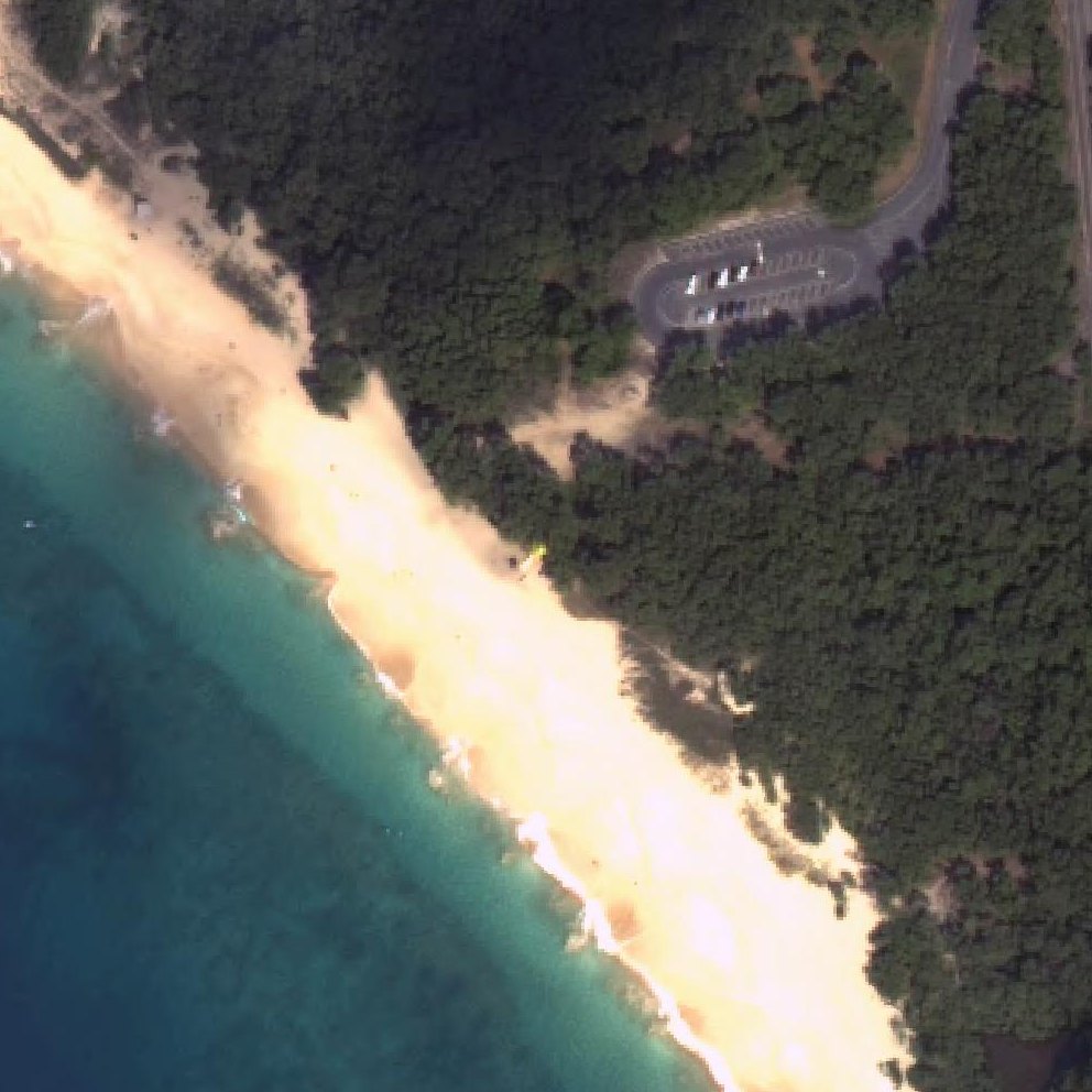 Aerial map of Makena Beach