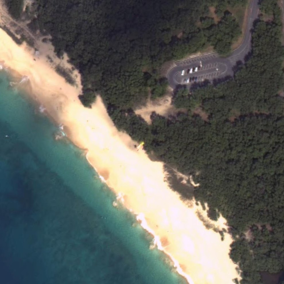 Aerial map of Makena Big Beach