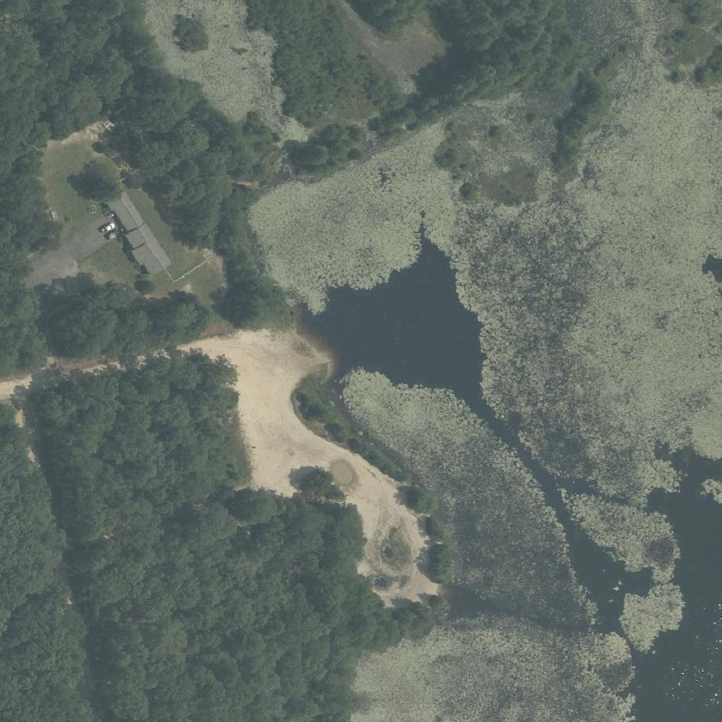 Aerial map of Malaga Lake Beach
