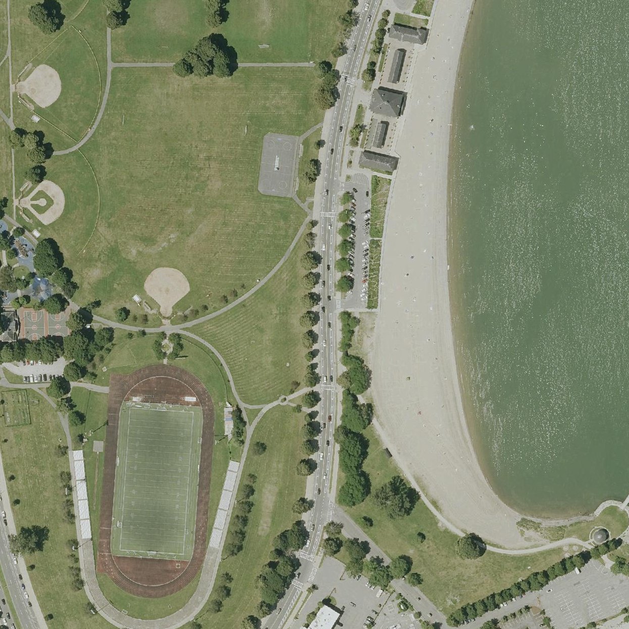 Aerial map of Malibu Beach
