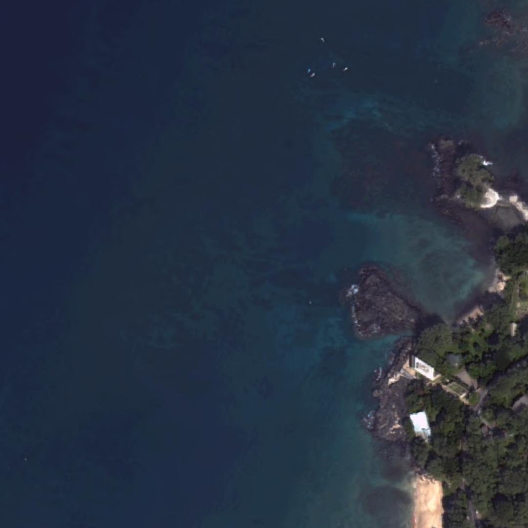 Aerial map of Maluaka Beach
