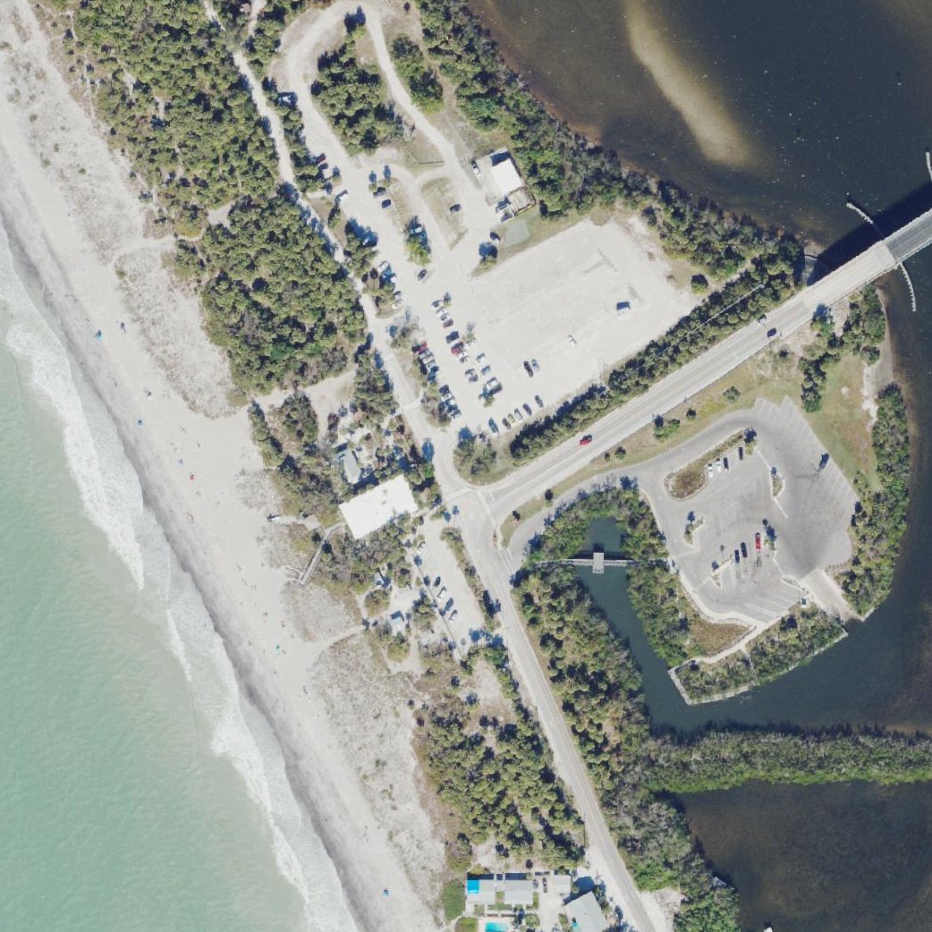 Aerial map of Manasota Key Beach
