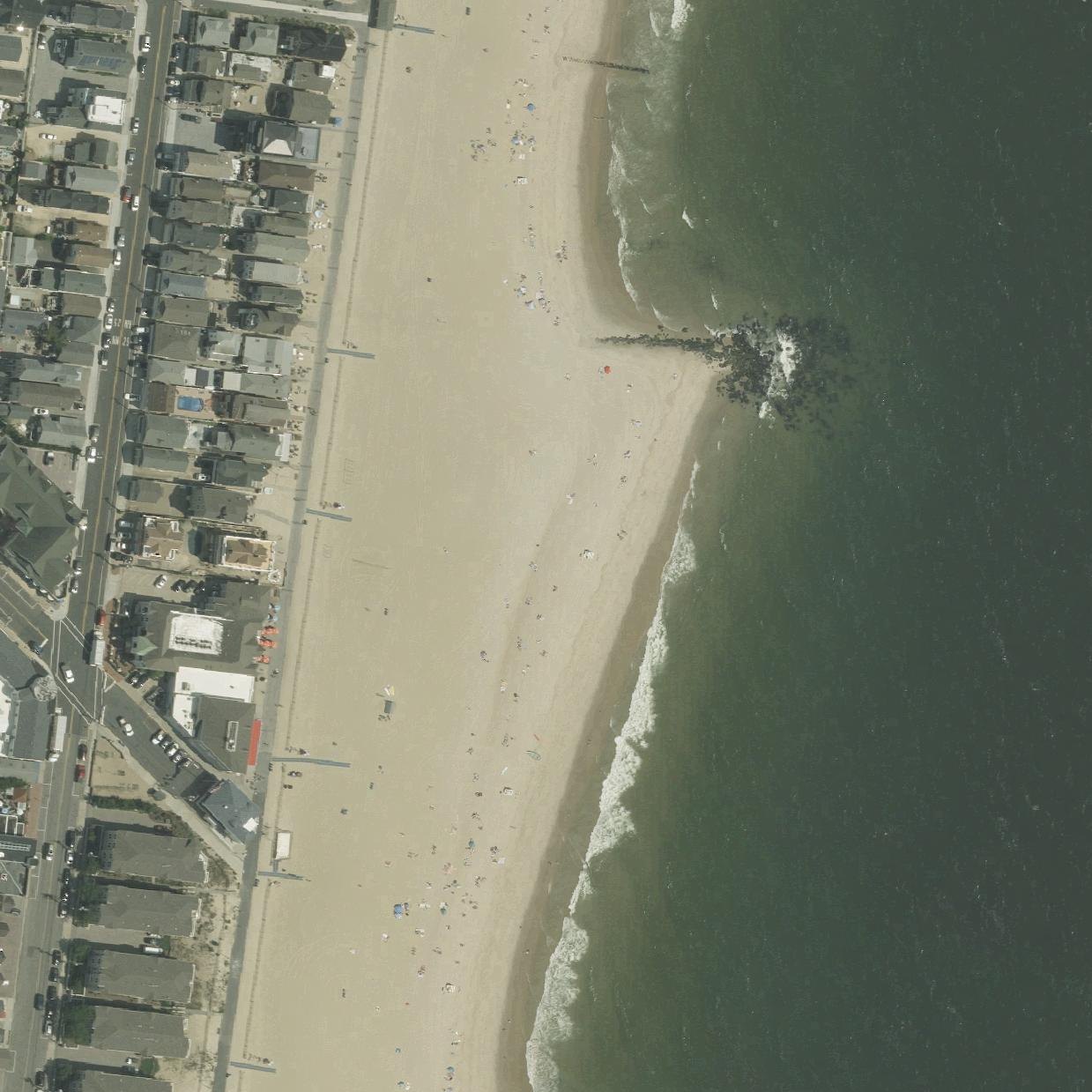 Aerial map of Manasquan Beach