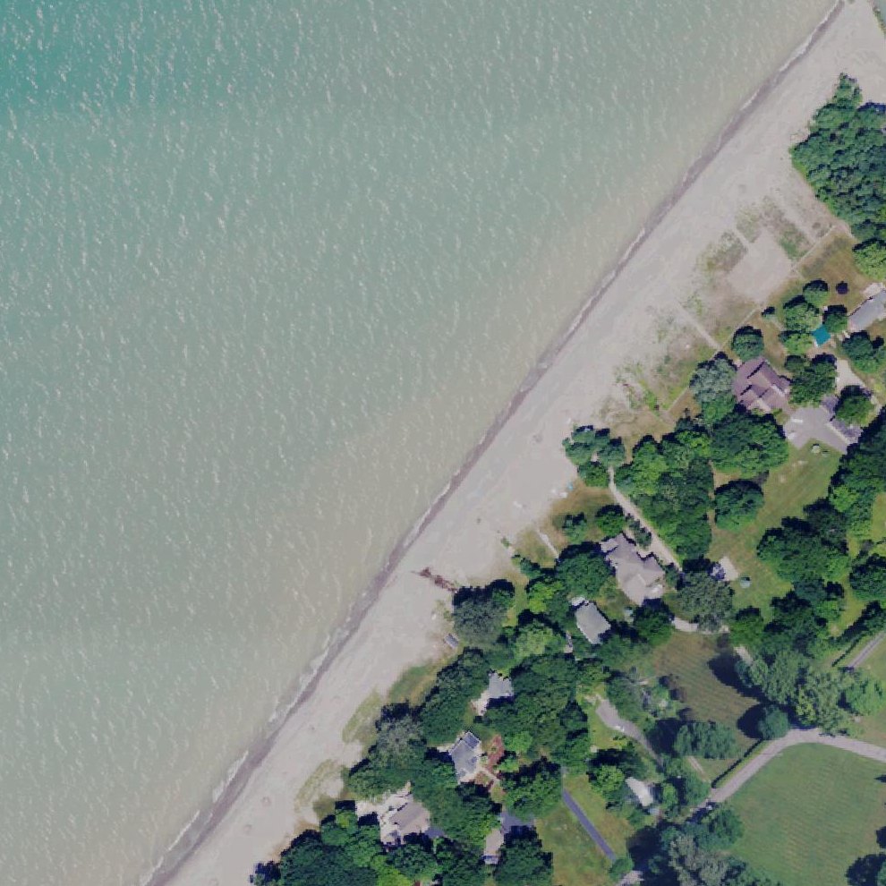 Aerial map of Manchester Beach