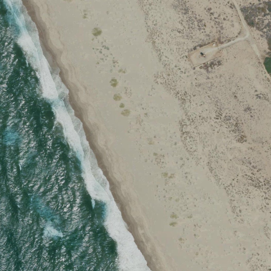 Aerial map of Mandalay State Beach