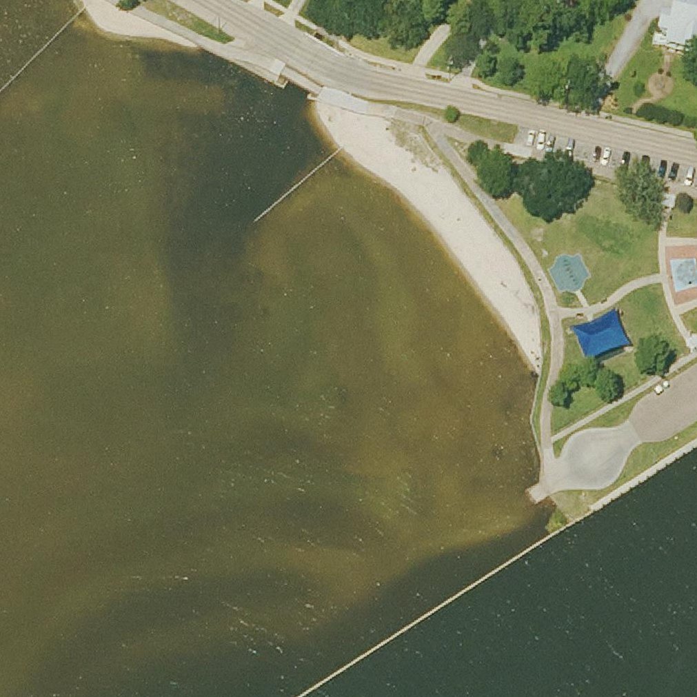 Aerial map of Mandeville Beach